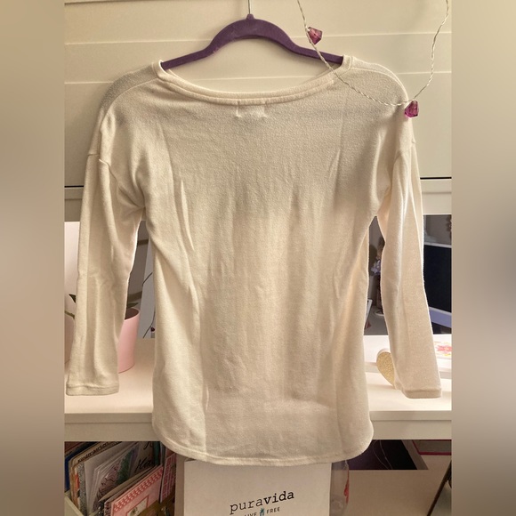 🌸3/$30🌸 Old Navy Girls’ Long Sleeve Magenta/Cream Fall Tops - Picture 4 of 7
